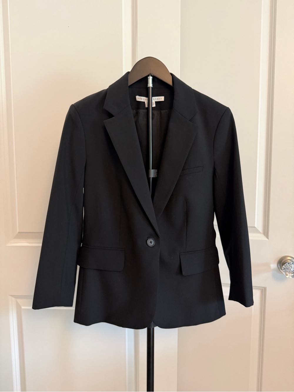 Veronica Beard Black Single-Button Dickey Jacket LIKE NEW